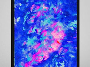 藍色肌理抽象油畫藝術 玄關掛畫與健身空間的完美融合